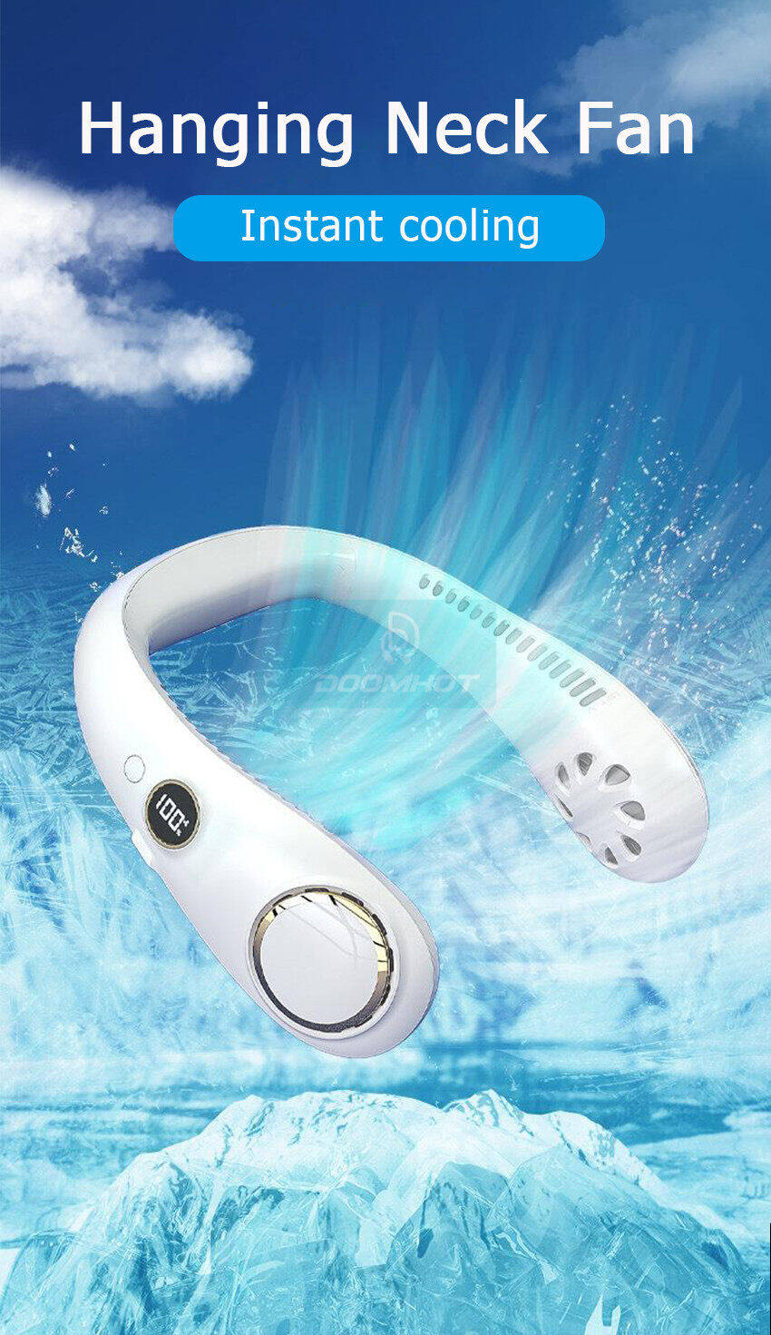 Portable Cooling Neck Fan.