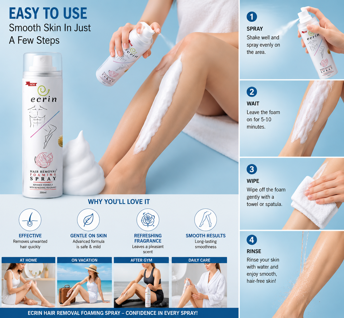 Ecrin Hair Removal Spray