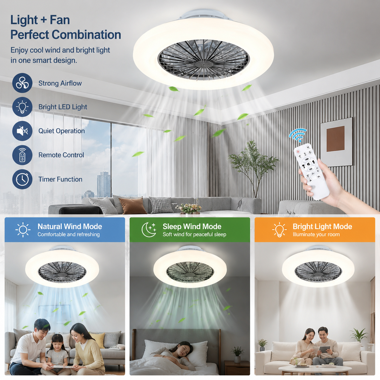 Ceiling Fan with Light